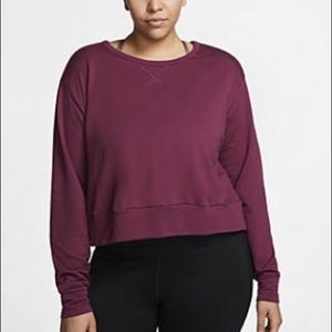 New🌿Nike Yoga Wrap Coverup Berry Color
